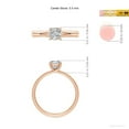 thumbnail image 5 of ANGARA Natural Cushion 1 ct Diamond Engagement Ring in 14K Rose Gold for Women (Size-5.5mm| Color-I-J| Clarity-I1-I2) | April Birthstone, Anniversary, Jewelry Gift for Women | Natural Diamond Ring, 5 of 9