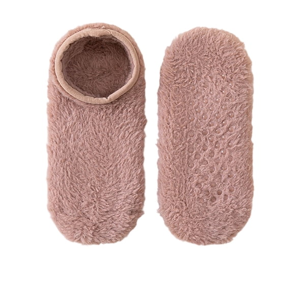 Xfvqtps Slipper Socks for Men and Women Fuzzy Socks with Grip Non Slip Warm Winter Sleep Socks