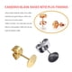 thumbnail image 3 of 400 juegos de pendientes Base en blanco artesanía accesorios populares personalidad orejas de plata suministros de herramientas de fabricación Ropa, zapatos y accesorios Miscelánea Oro 5 mm Minnieouse AP010735-01, 3 of 6
