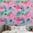thumbnail image 2 of Orinice Watermelon Palm Leaf Flamingos Hanging Tapestry Horizontal Wall Tapestry Large Art Home Decor Yoga Picnic Mat  60x50inch, 2 of 6