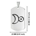 thumbnail image 2 of Stainless Steel Platinum Alchemy Symbol Dog Tag Keychain Circle Ring, 2 of 2