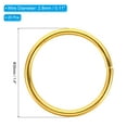thumbnail image 2 of Unique Bargains Dream Catcher Rings Metal Macrame Wreath Floral Round Ring Gold-1.4 Inch, 2 of 6