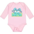 thumbnail image 3 of Inktastic My First Easter Cuddly Blue Bunny Boys or Girls Long Sleeve Baby Bodysuit, 3 of 5
