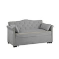 thumbnail image 5 of Grey Velvet Sleeper Sofa Bed, 5 of 5