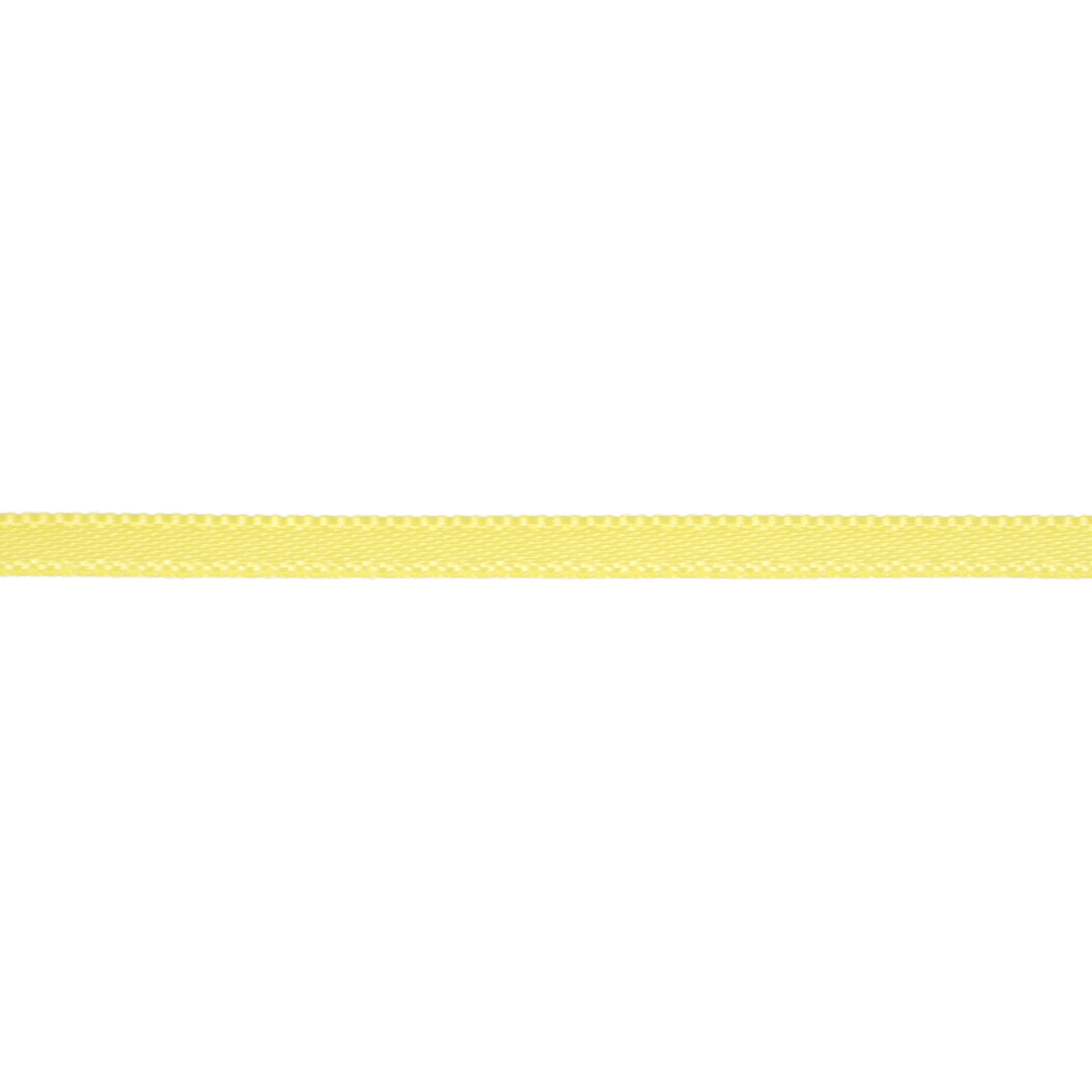 Celebrate It 1/8" x 10yd. Bright Yellow Satin Ribbon - Non-Wired with Woven Edge, Polyester - Ideal for Gift Wrapping, Baskets & DIY Crafts, 24 Pack