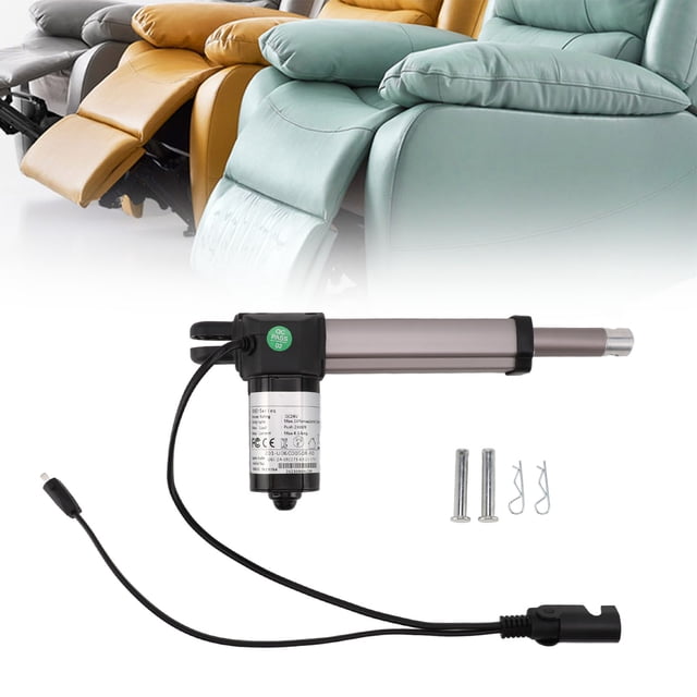 Actionneur Linéaire Électrique 24V, Performance Course de 4 Pouces Tige de Poussée de Sofa Électrique 2000N pour Fauteuils