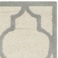 thumbnail image 4 of SAFAVIEH Cambridge Kevin Geometric Wool Area Rug, Ivory/Silver, 2' x 3', 4 of 6