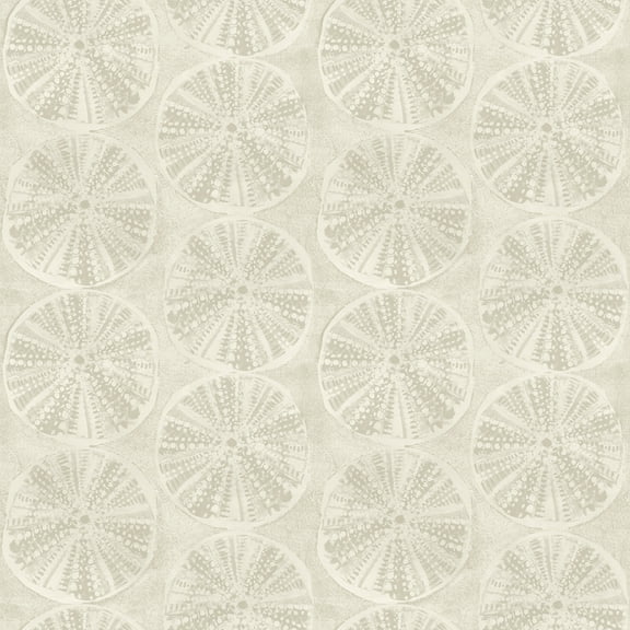 Chesapeake Sea Biscuit Beige Sand Dollar Wallpaper