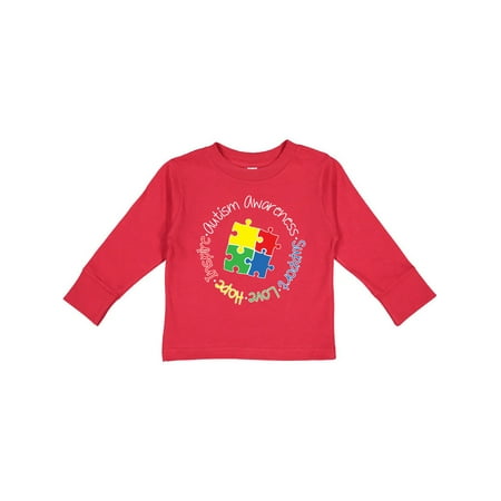 

Inktastic Autism Awareness Circle Gift Toddler Boy or Toddler Girl Long Sleeve T-Shirt