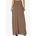 thumbnail image 2 of TheMogan Women's S~3X Casual Draped Jersey Foldable Waist Relaxed Long Maxi Skirt, 2 of 7