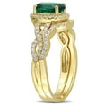 thumbnail image 3 of Everly Women's Cubic Zirconia Yellow Gold Plated Ring, 3 of 8