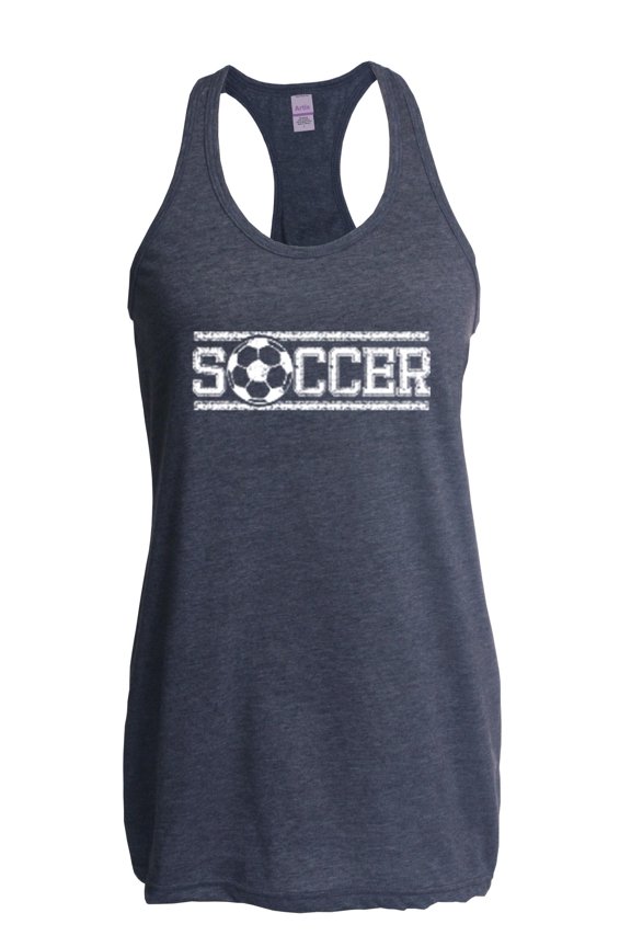 MmF - Women's Racerback Tank Top, up to Women Size 2XL - Soccer Balls