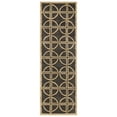 thumbnail image 4 of SAFAVIEH Soho Aiken Geometric Wool Area Rug, Brown/Gold, 7'6" x 9'6", 4 of 7