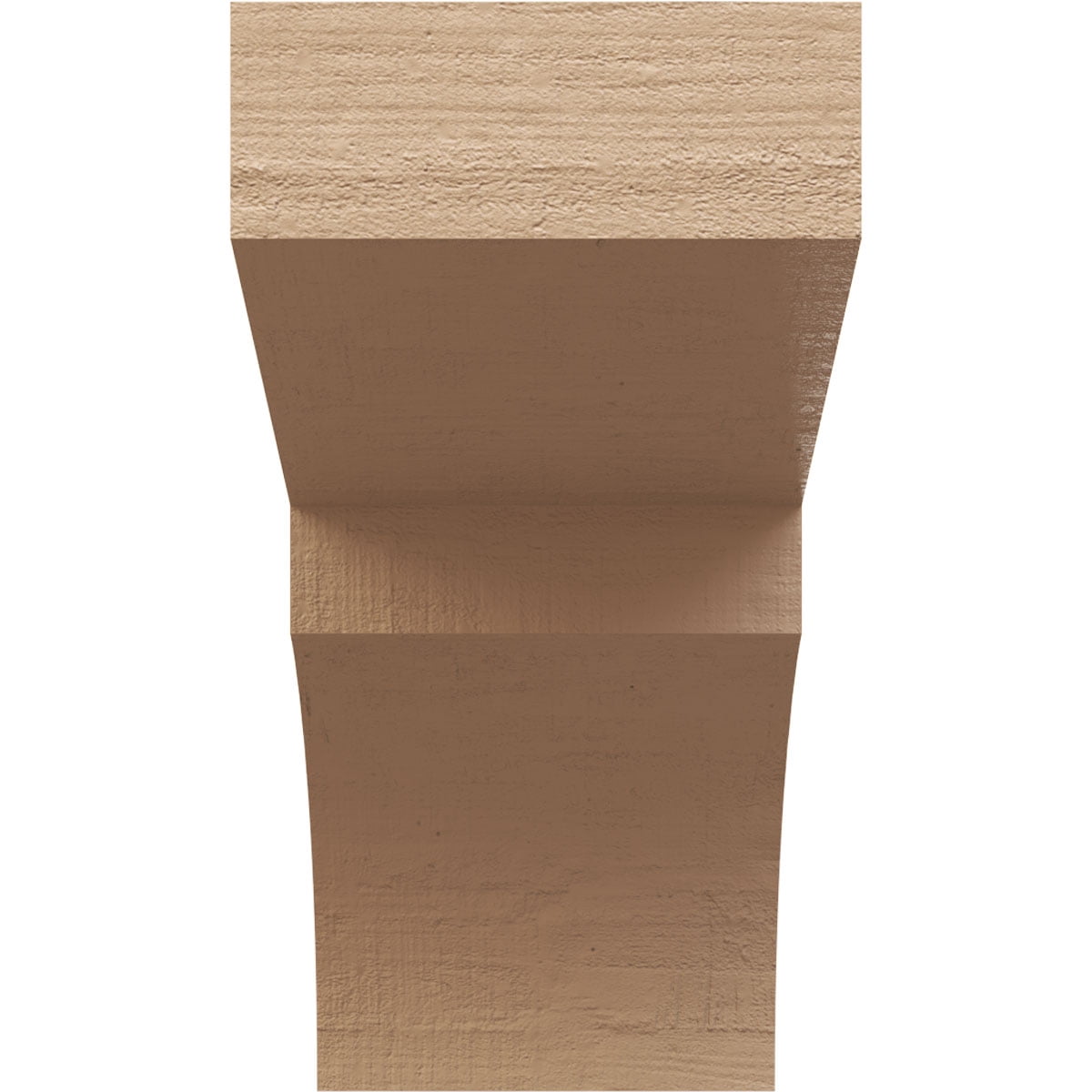 11"W x 22"D x 22"H Classic Monterey Rough Cedar Woodgrain TimberThane Corbel, Primed Tan