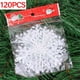 thumbnail image 3 of 120/30PCS Christmas Snowflake Ornaments Glitter Fake White Snowflake Xmas Tree Hanging Pendents New Year Home Party Decorations, 3 of 5