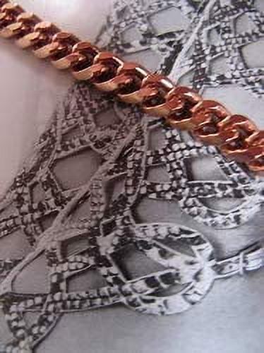 8 Inch Copper Anklet, 3/16 of an inch wide, CA707G - Made in the USA.