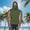 Green, variant on Unisex Sun Protective Hoodie with Face Mask, UPF Sleeveless Top for Men and Women, Ice Silk Outdoor Shirt for Fishing Hiking Running