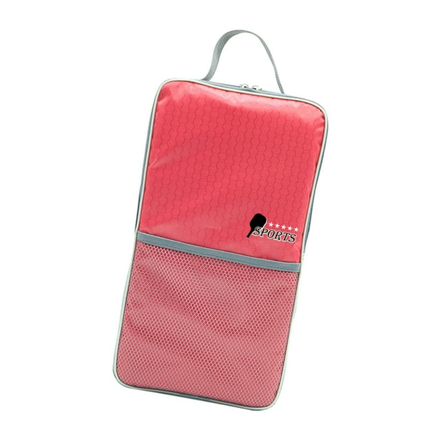 Almencla Pickleball Racket Bag Pouch Table Tennis Paddle Cover for Indoor Competition Red Children