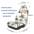 thumbnail image 2 of Lsque Flamingo Palm Trees Pattern Car Seat Covers for Front Seats , Waterproof Seat Covers for Cars, Sporty Front Seat Covers,Car Seat Cover Protector Front Seats, 2 of 5