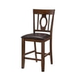 thumbnail image 2 of Benjara Mid Century Modern Style Dining Chairs with Flared Back, Set of 2, Brown, 2 of 5