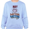 thumbnail image 2 of Hey Batter Batter Swing Sweatshirt Unisex Small Light Blue, 2 of 5