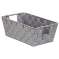 thumbnail image 1 of Home Basics PB49681 Small Woven Strap Bin Metallic Silver, 1 of 1