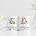 thumbnail image 6 of 87th Birthday Gifts for Women Men - 87 Years Young Birthday Mug - 87th Birthday Gifts for Grandma Grandpa Mom Dad Friend Sister Brother Uncle Aunt Coworker - 11oz Coffee Mug, 6 of 6