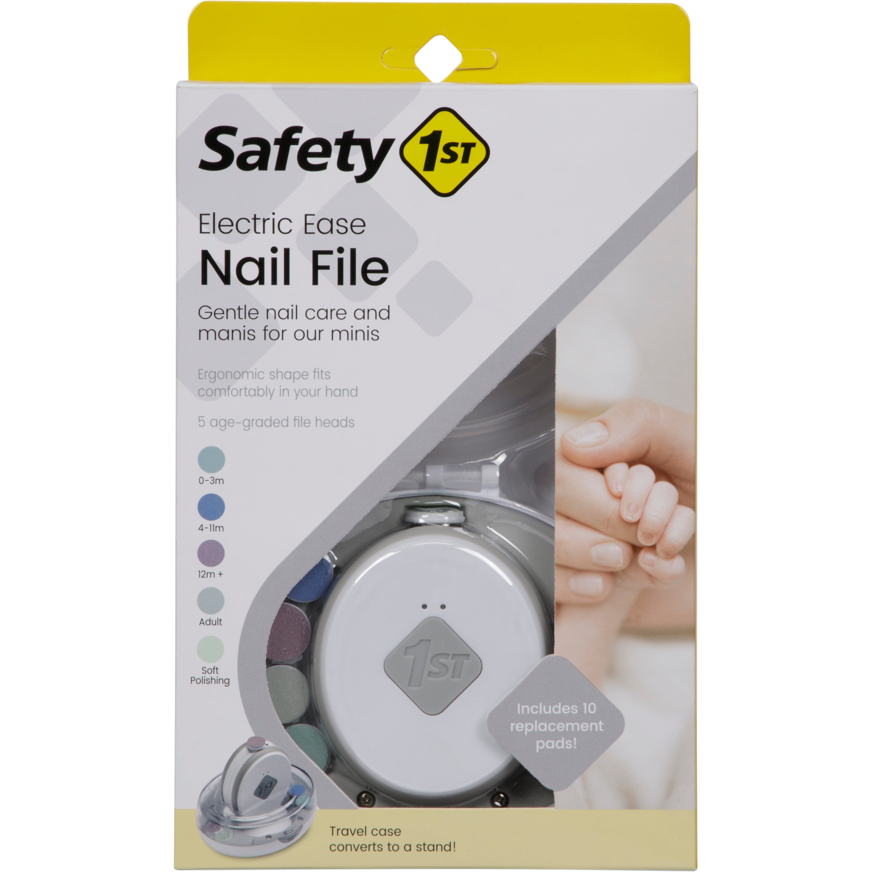 Safety 1ˢᵗ Electric Ease Nail File, Grey