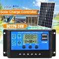thumbnail image 4 of 2X Controlador de Carga Solar 100A, Regulador Inteligente de BateríA de Panel Solar con Puerto USB Dual, Controlador MultifuncióN, 4 of 8