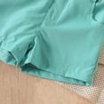 thumbnail image 6 of Toddler Boy Easter Outfit Baby Boys Summer Clothing Sets Button-Down Bow Tie Print T-Shirt with Shorts Set, 6 of 6