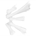 thumbnail image 4 of Juego de 5 bridas para cables con cierre de cremallera, desechables, de nailon, con cierre de correa y organizador, color blanco, 4 of 14