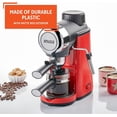 thumbnail image 3 of 4 Cup Electric Espresso Maker with Steam Wand for Cappuccino and Latte, Red, 3 of 8