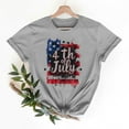 thumbnail image 2 of Sexlip Womens Swimsuit Set 4th of July Flag Print Cover Up Design Crew Neck Short Sleeve Casual Silhouette Lightweight Fabric for Beach Vacations Gray XXXL, 2 of 6