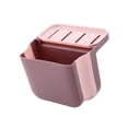 thumbnail image 2 of Toystoory Cesta de almacenamiento para fregadero, estante de almacenamiento de succión de plástico, soporte organizador de lavabo de drenaje plegable Organizadores de utensilios de cocina Rosado Toystoory HA003273-01, 2 of 6