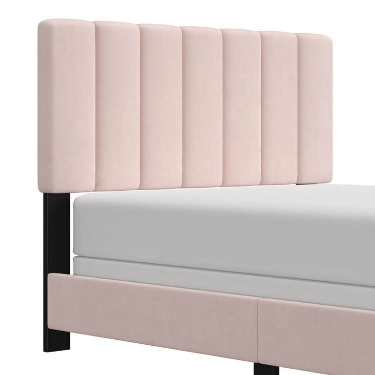 Hillsdale Reece Channel Stitched Queen Bed, Light Pink photo 6
