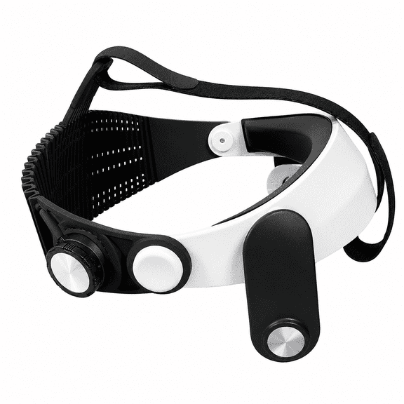 Adjustable VR Head Strap Compatible with Meta Quest 1, Replacement Headband with Support Design for Improved Weight Distribution and Comfortable VR Gaming, Black