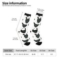 thumbnail image 2 of Honeii Retro Rooster Print Adult Socks,Crew Socks,Casual Calf Socks,Daily Wear Socks for Men & Women, Perfect for Sports, Casual and Everyday Use, 2 of 6