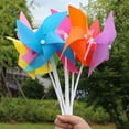 thumbnail image 3 of 50PCS Wind Spinner Colorful Windmill Kids Toy Garden Yard Outdoor Decoration, 3 of 10
