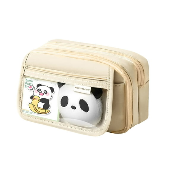 Oxodoi Large Capacity Pencil Case with 9 Compartments–Canvas Stationery Pouch