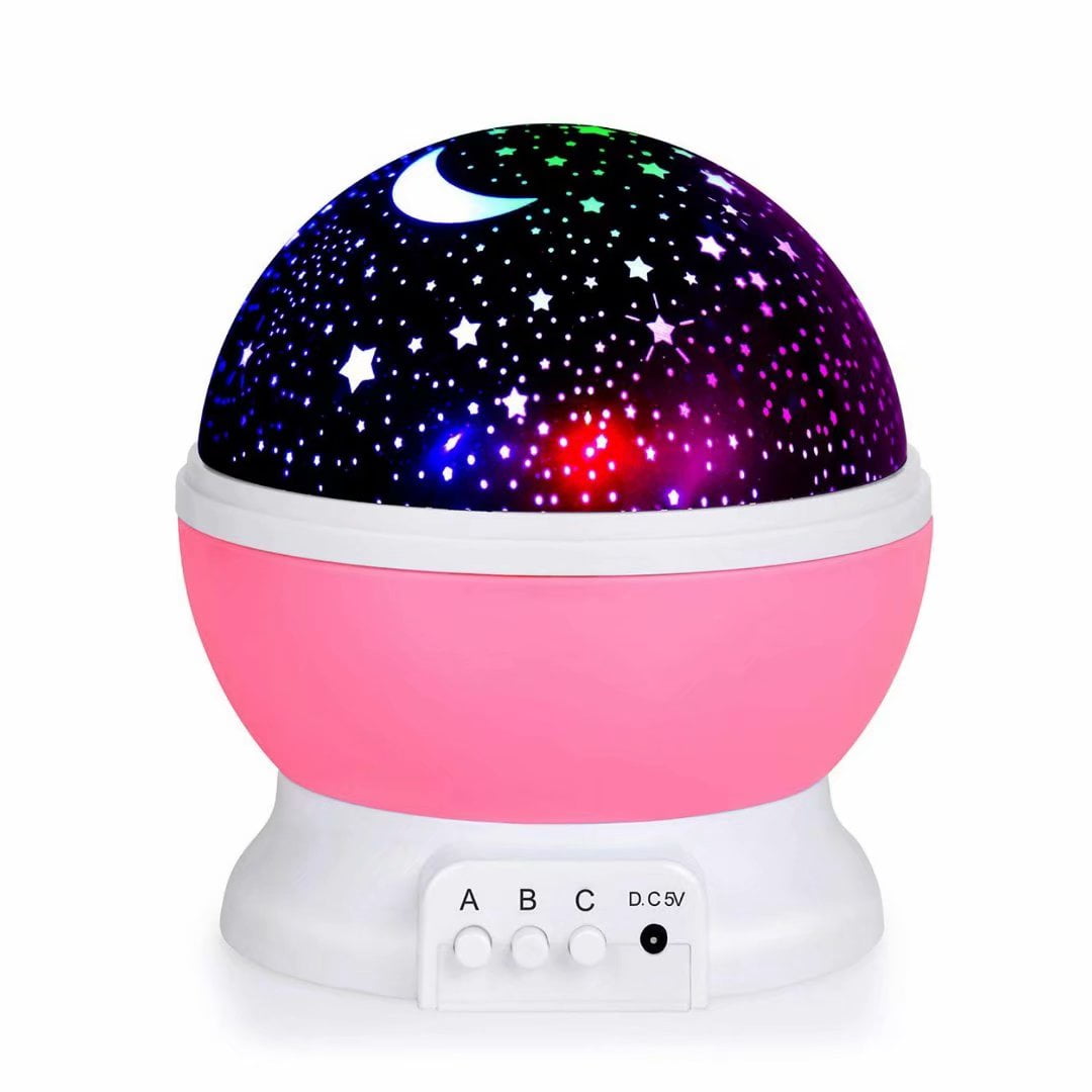 Star Night Light Projector, 4 LED Bulbs 8 Light Color Changing with USB