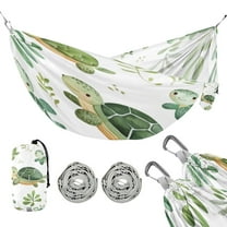 Hammock Camping Hammock Nylon Portable Hammock Travel Camping Hammock Green Cartoon Turtle