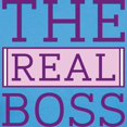 thumbnail image 3 of CafePress - The Real Boss Women's Dark T Shirt - Women's Traditional Fit Dark T-Shirt, 3 of 4
