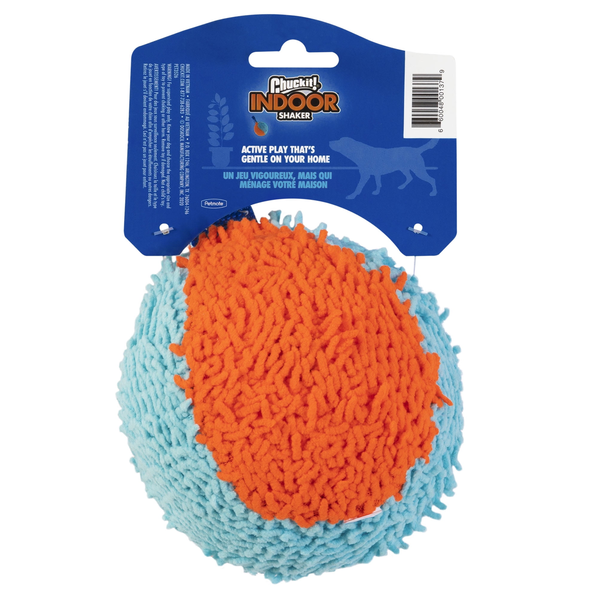 Chuckit Indoor Fetch Shaker Fabric Dog Toy 7.5