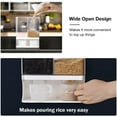 thumbnail image 4 of Rice Dispenser Kitchen Organization, Wall-Mounted Dry Food Storage Container with Lids, Laundry Detergent Dispenser.Suitable for Black Rice, Pet Food, Beans, Laundry Scent Beads, 4 of 8