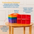 thumbnail image 5 of ECR4Kids 6-Compartment Large Plastic Caddy, Multipurpose Organization, Primary, 6-Pack, 5 of 9