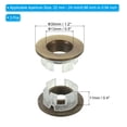 thumbnail image 2 of Uxcell Overflow Ring, Sink Round Cover Basin Trim Brass Insert in Hole Round Caps for Kitchen Bathroom, Bronze 3Pcs, 2 of 5
