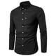 thumbnail image 3 of Blusa y camisa de manga larga con cuello vuelto para hombre, blusa informal lisa de manga larga con botones y bolsillo, camisa de solapa tejida para hombre, 3 of 4