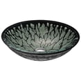 thumbnail image 2 of ANZZI  Bravo Series Lustrous Black Deco-Glass Vessel Sink with Enti Brushed Nickel Faucet, 2 of 3