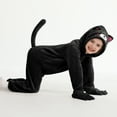 thumbnail image 4 of Hotiary 3-10T Kids Halloween Hooded Jumpsuits Cat Costume Girls Boys Animal Cosplay Party Zipper Romper with Gloves, 4 of 7