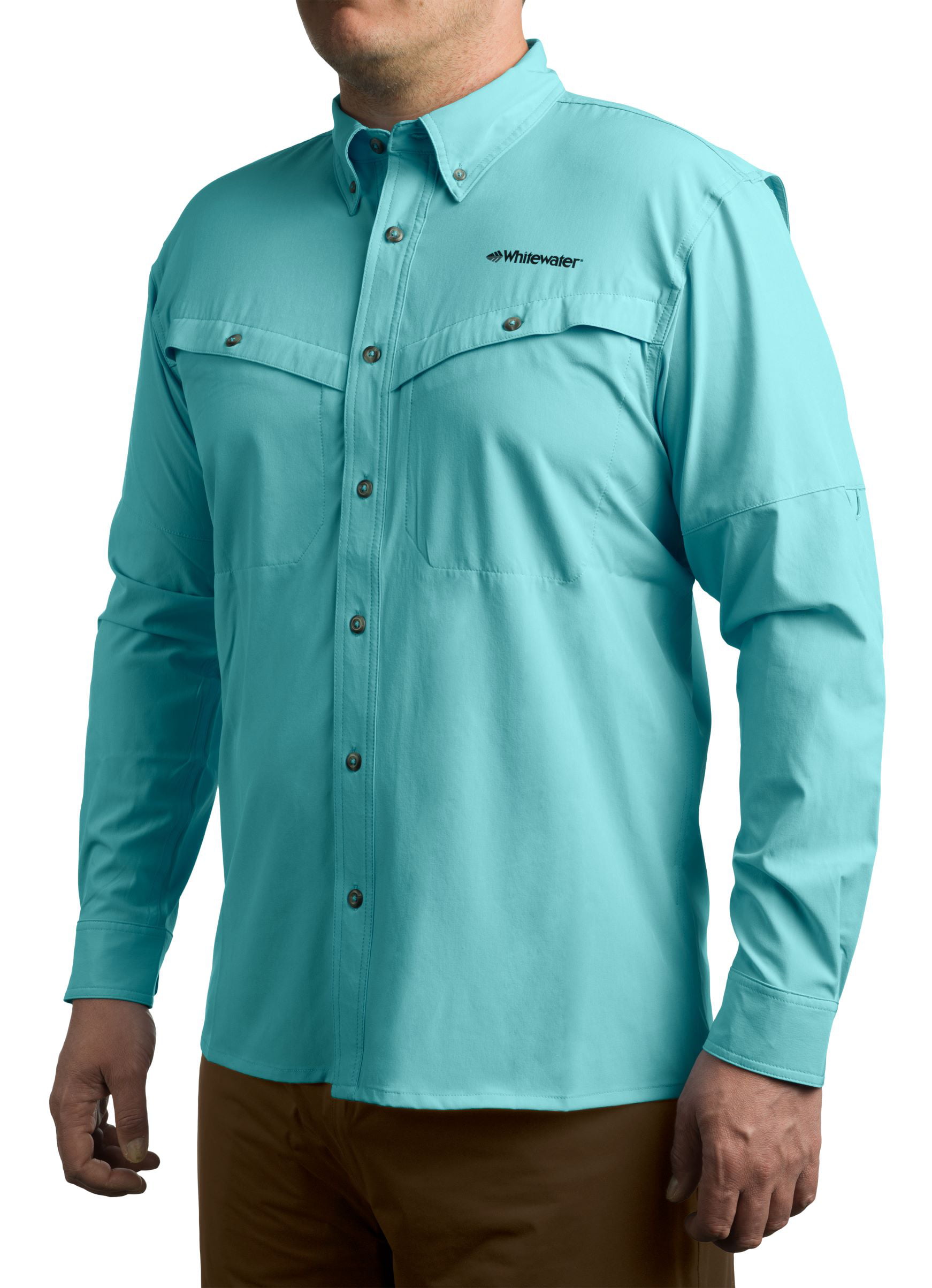 Quick-Dry Roll-Up Lightweight Cooling Outdoor clothin Men's Long Sleeve Fishing Vented Shirt